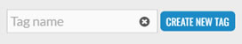 Create New Tag button