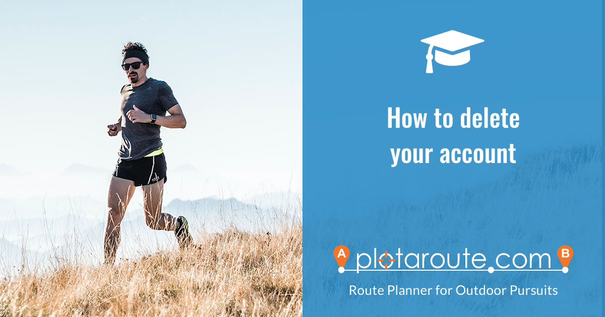 How to delete your plotaroute.com account