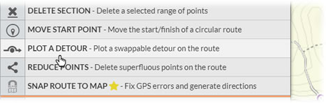 Plot a Detour tool