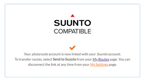 Suunto Link set-up complete
